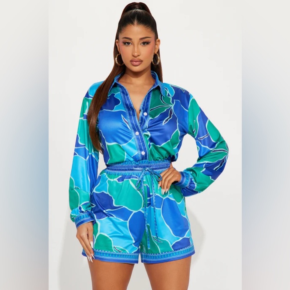 Printed Romper